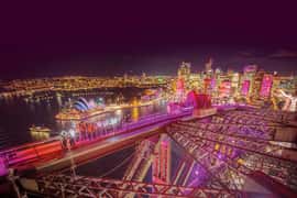 The Vivid Sydney BridgeClimb